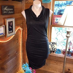 NWOT Heart Soul shiny black dress Form fitting